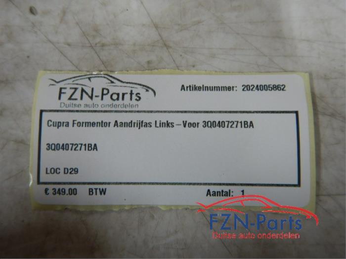 Aandrijfas links-voor Cupra Formentor (22724945)