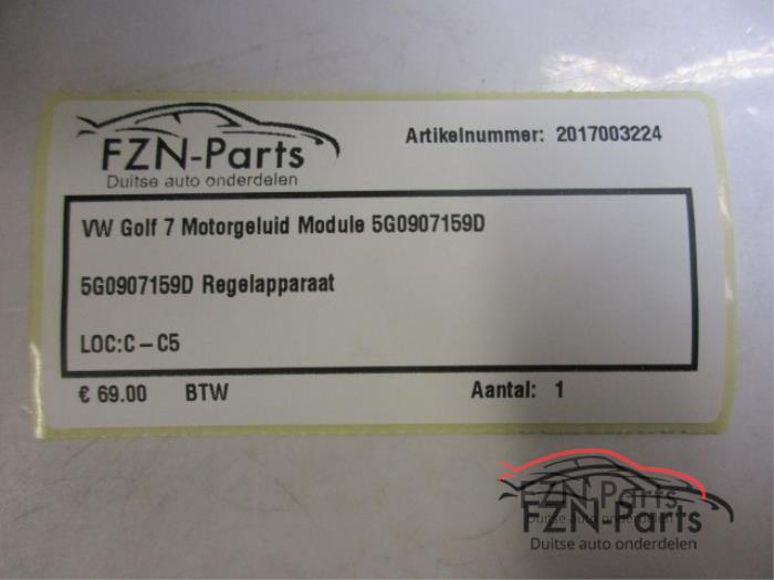 VW Golf 7 Motorgeluid Module