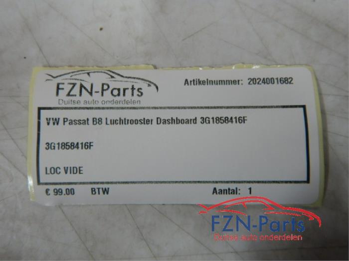 VW Passat B8 Luchtrooster Dashboard midden