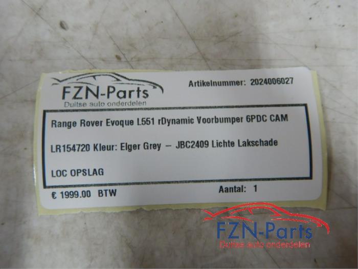 Voorbumper Landrover Evoque (22721719)