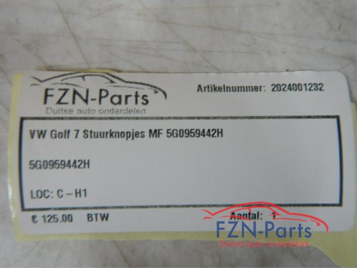 VW Golf 7 Stuurknopjes MF