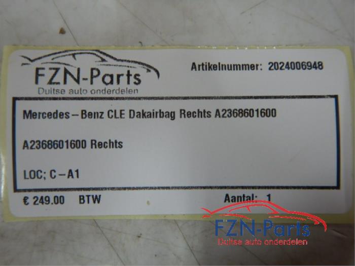 Airbag hemel rechts Mercedes Diversen (22730378)