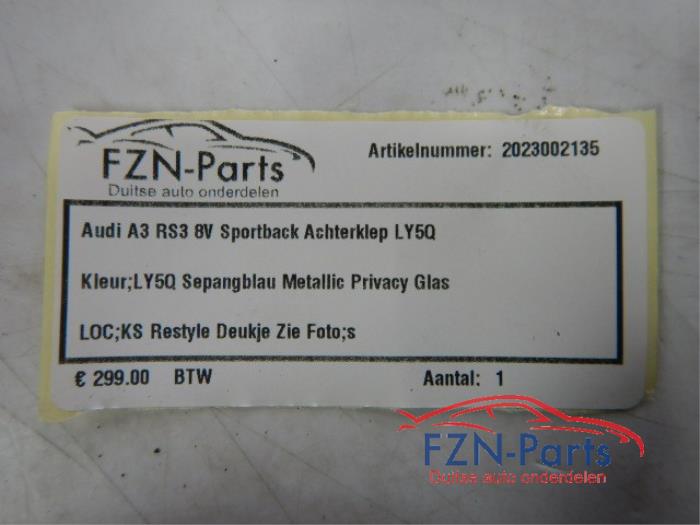 Achterklep Audi A3 (22740878)