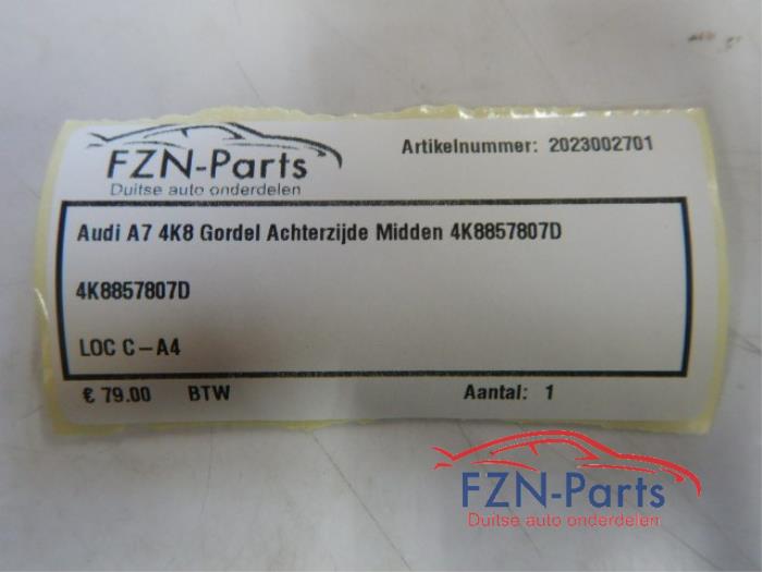 Veiligheidsgordel midden-achter Audi A7 (22744447)