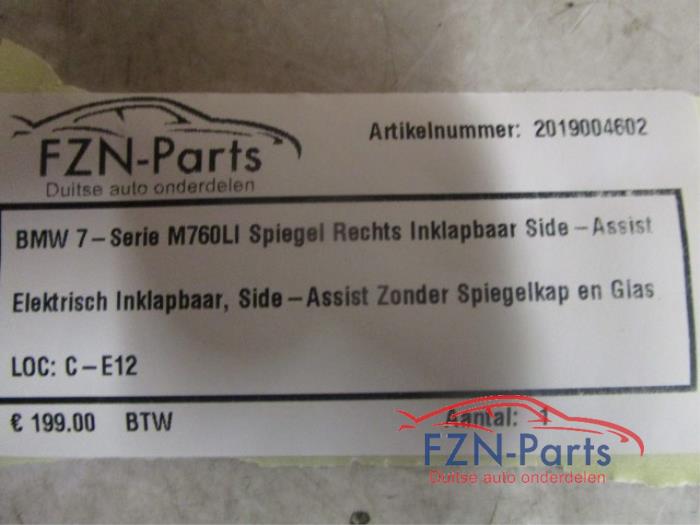 Buitenspiegel rechts BMW 7-Serie (22724883)