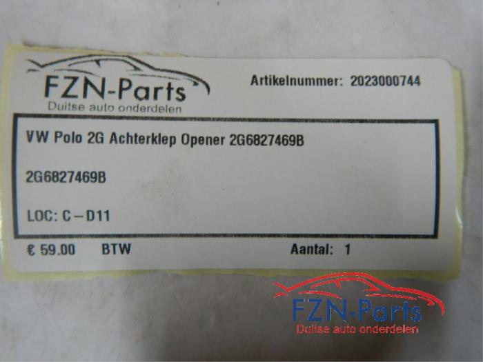 VW Polo 2G Achterklep Opener