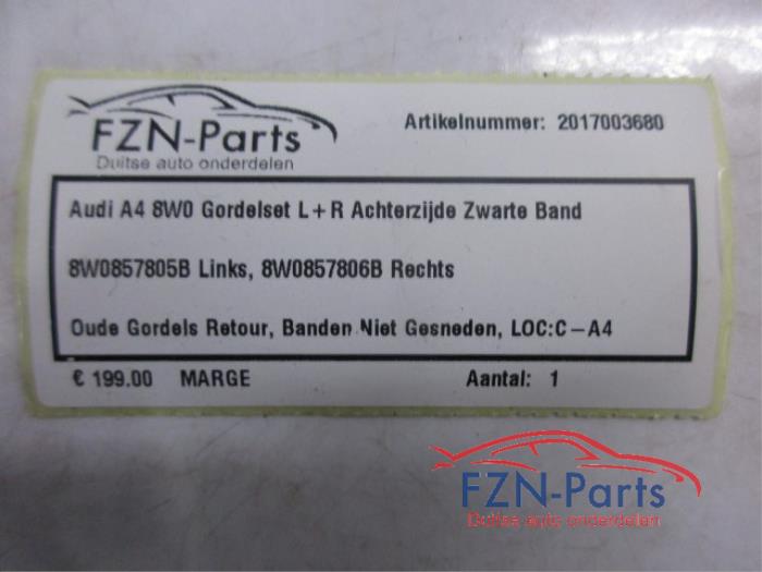 Veiligheidsgordel Set achter Audi A4 (22740327)