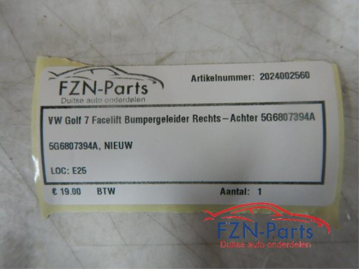 VW Golf 7 Facelift Bumpergeleider Rechts-Achter
