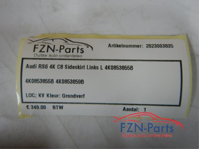 Audi RS6 4K C8 Sideskirt Links L