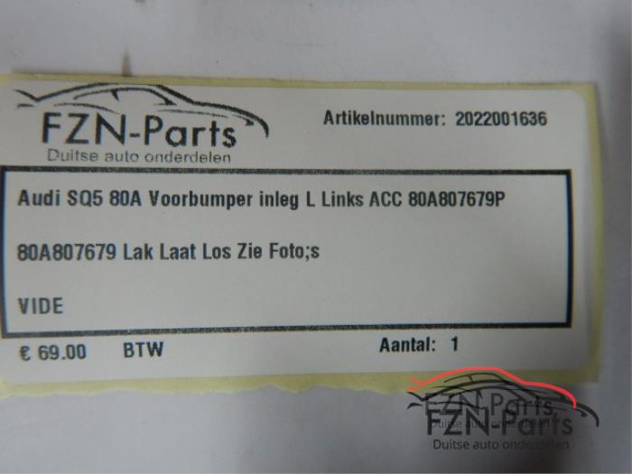Audi SQ5 80A Voorbumper Inleg L Links ACC