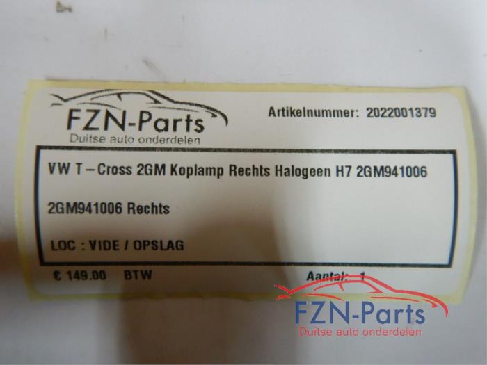 Koplamp rechts Volkswagen T-Cross (22722984)