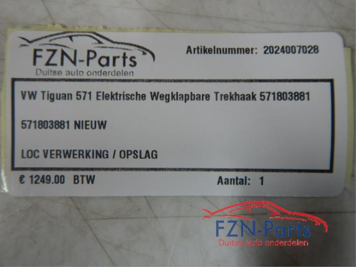 VW Tiguan 571 Elektrische Wegklapbare Trekhaak