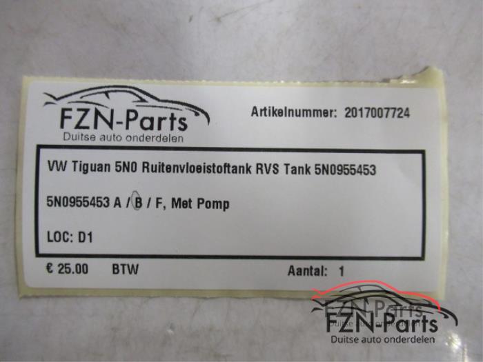 Ruitensproeiertank voor Volkswagen Tiguan (22742803)