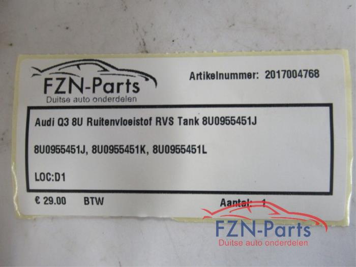 Ruitensproeiertank voor Audi Q3 (22739567)