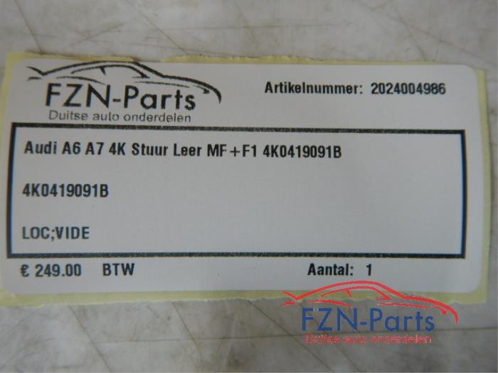 Audi A6 A7 4K Stuur Leer MF + F1