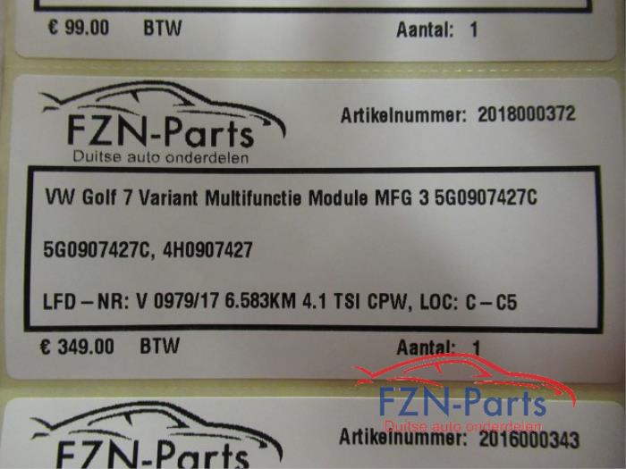 Module (diversen) Volkswagen Golf (22739177)