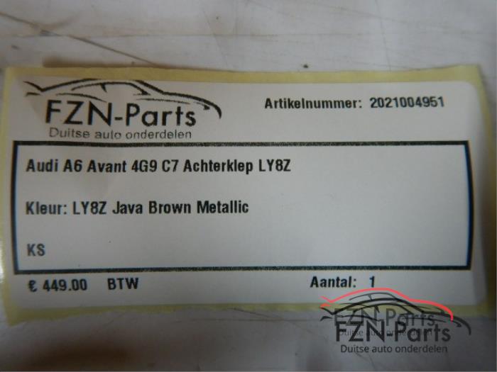 Audi A6 avant 4G9 C7 achterklep
