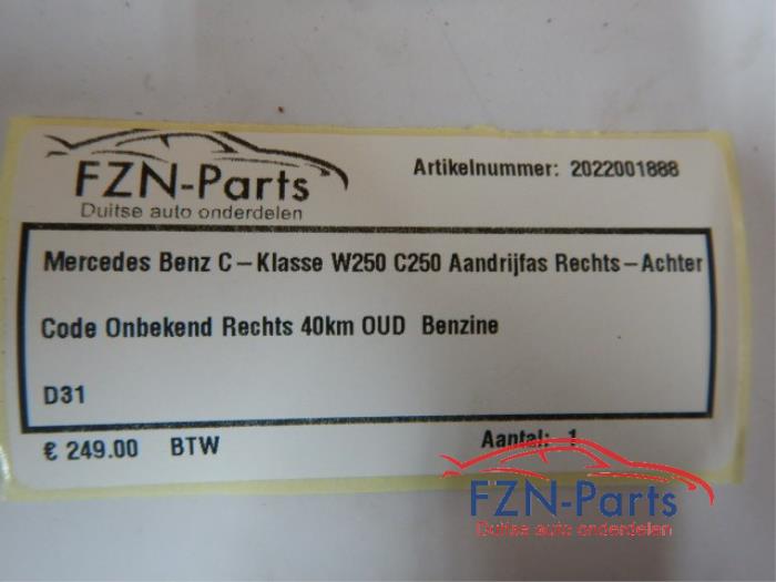 Mercedes-Benz C-Klasse W250 C250 aandrijfas rechts-achter