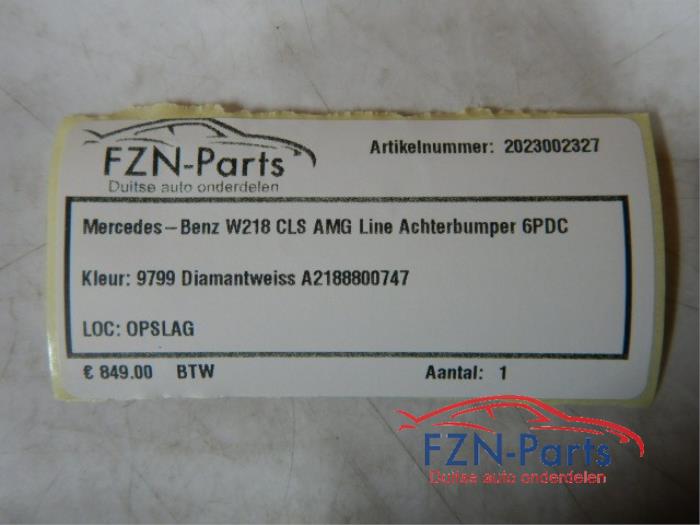 Mercedes-Benz W218 CLS AMG-Line Achterbumper 6PDC