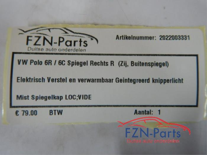 Buitenspiegel rechts Volkswagen Polo (22724775)