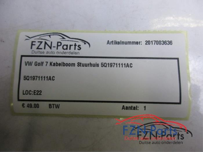 VW Golf 7 Kabelboom Stuurhuis