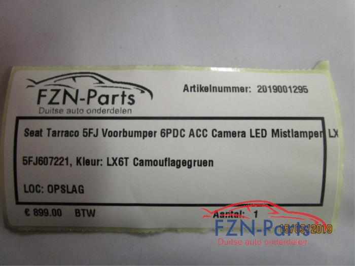 Seat Tarraco 5FJ Voorbumper 6PDC ACC Camera LED Mistlampen