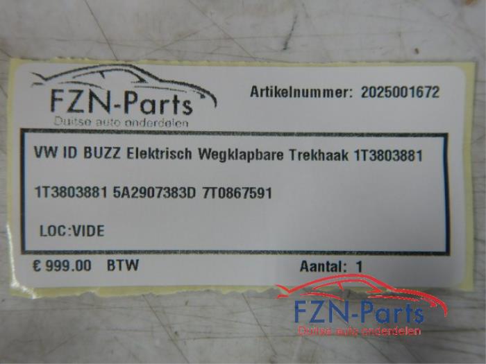 VW ID Buzz Elektrisch wegklapbare Trekhaak