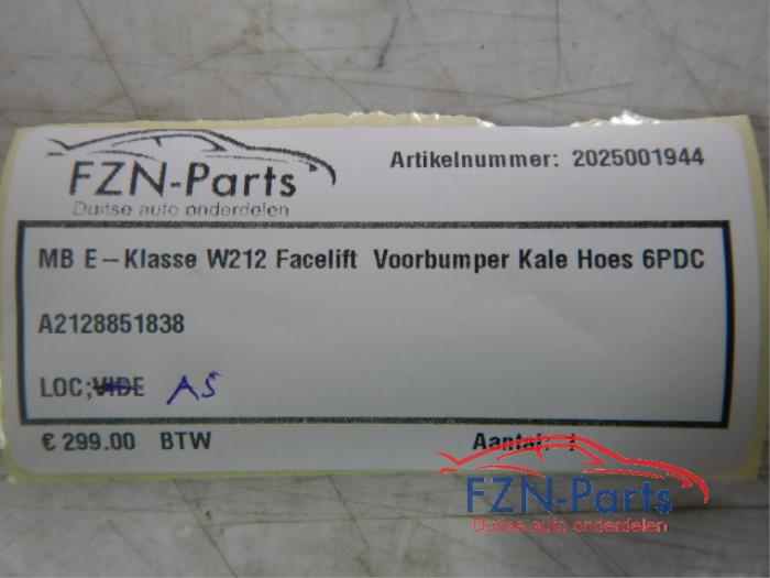 Mercedes-Benz E-Klasse W212 Facelift Voorbumper kale hoes 6PDC