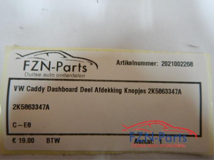 VW Caddy Dashboard Deel Afdekking Knopjes