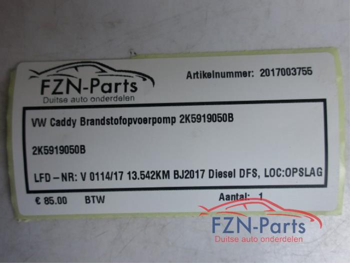 Brandstofpomp Elektrisch Volkswagen Caddy (22742165)