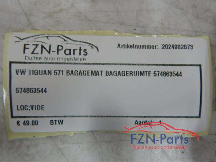 VW Tiguan 571 bagagemat bagageruimte mat