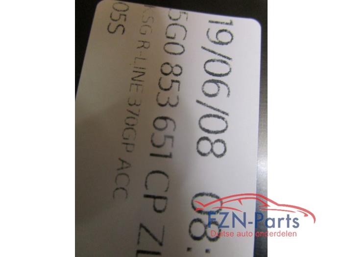 VW Golf 7 Facelift R -Line Grille Chrome Hoogglans Zwart