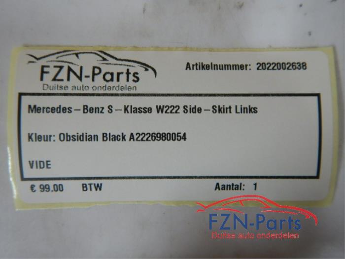 Mercedes-Benz S-Klasse W222 Sideskirt Links