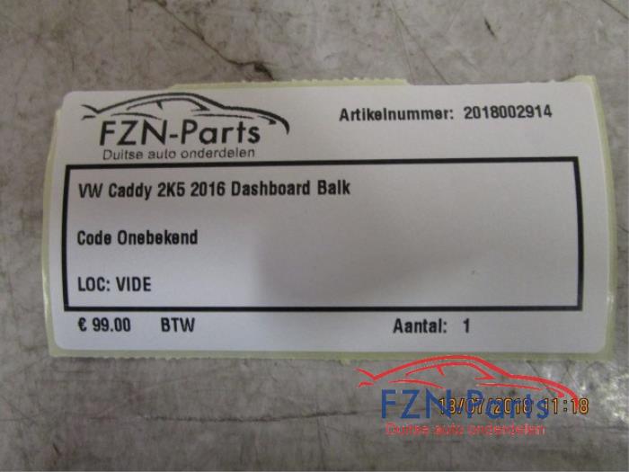 Dashboard Balk Volkswagen Caddy (22738040)