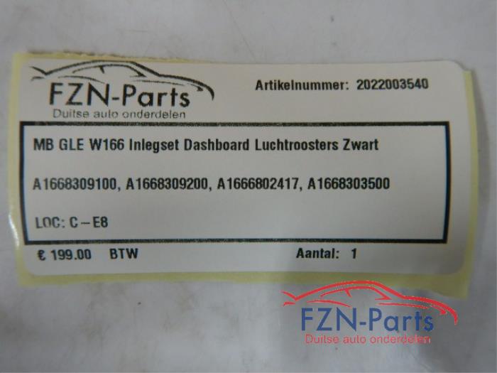 Luchtrooster Dashboard Mercedes GLE (22735979)
