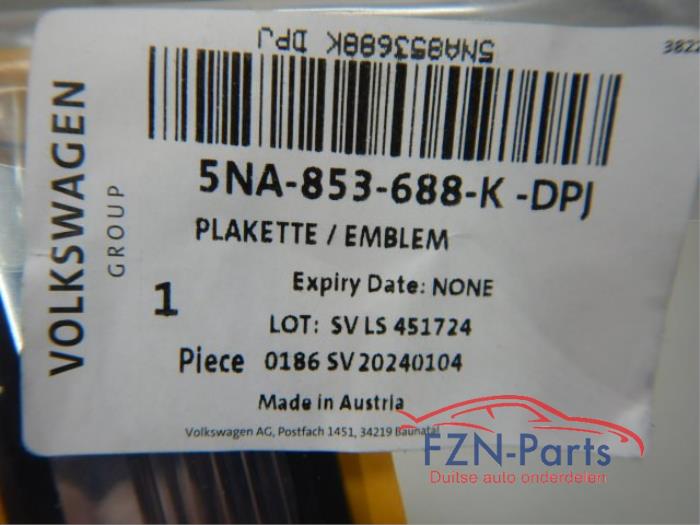 Embleem Volkswagen Tiguan (22744670)