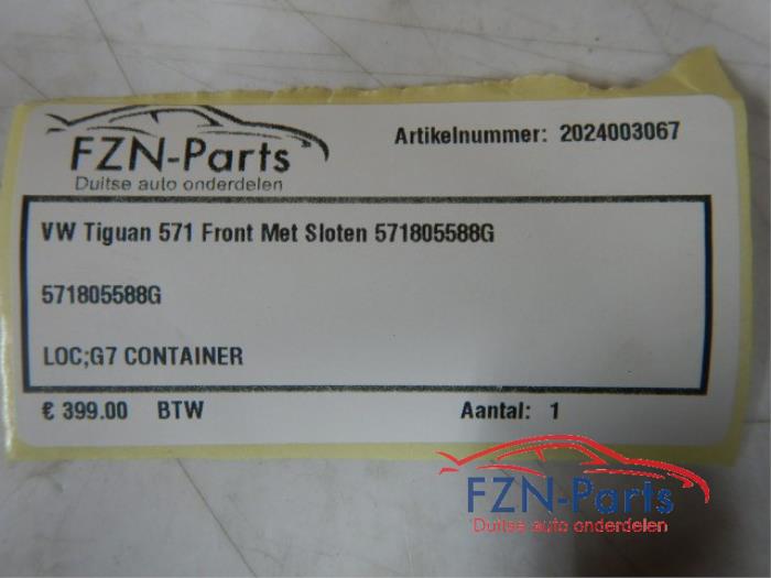 Frontdeel steun Volkswagen Tiguan (22741468)