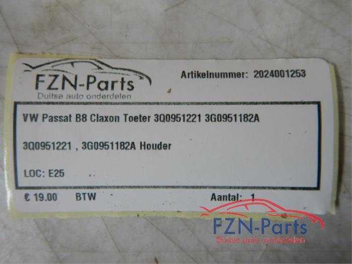 VW Passat B8 Claxon Toeter