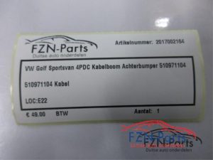 PDC kabelboom Volkswagen Golf Sportsvan (22737099)