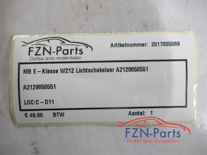 Mercedes-Benz E-Klasse W212 Lichtschakelaar