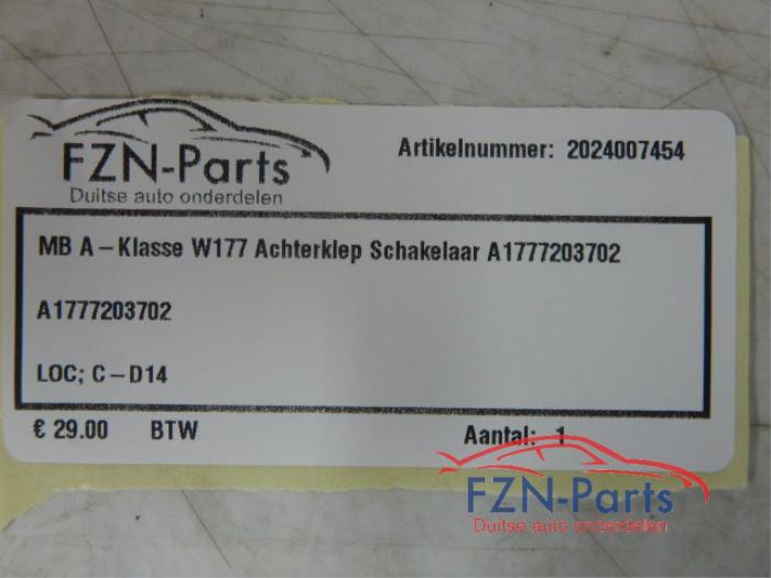 Schakelaar achterklep Mercedes A-Klasse (22738906)
