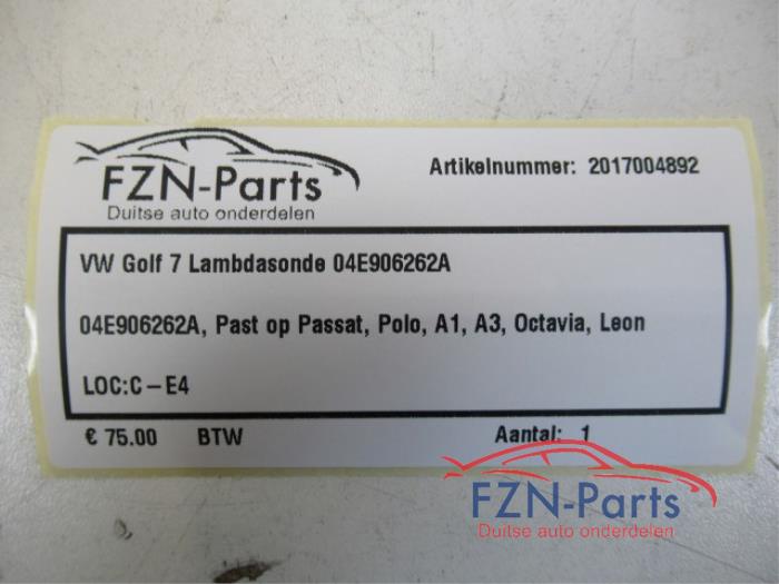 VW Golf 7 Lambdasonde