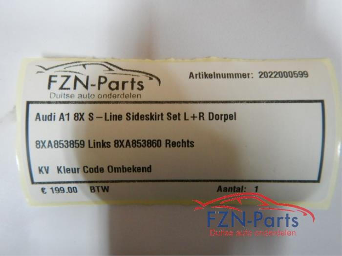 Audi A1 8X S-Line Sideskirt Set L+R Dorpel