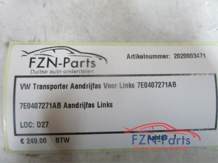 VW Transporter Aandrijfas Voor Links