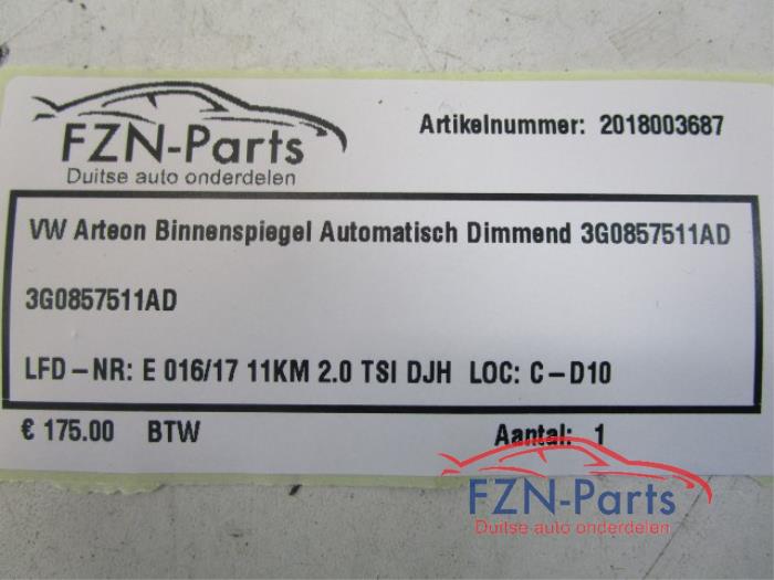 VW Arteon Binnenspiegel Automatisch Dimmend