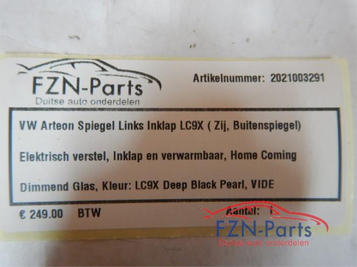VW Arteon Spiegel Links Inklapbaar