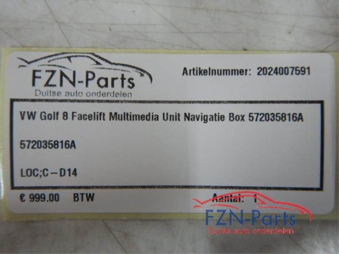 VW Golf 8 Facelift Multimedia Unit Navigatie Box