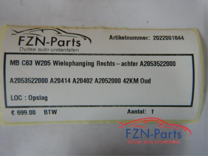Wielophanging rechts-achter Mercedes C-Klasse (22729611)