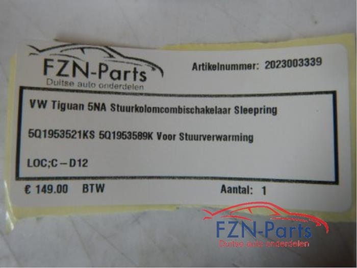Combischakelaar Stuurkolom Volkswagen Tiguan (22733332)