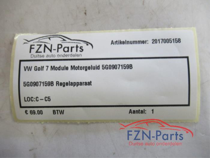 VW Golf 7 Module Motorgeluid